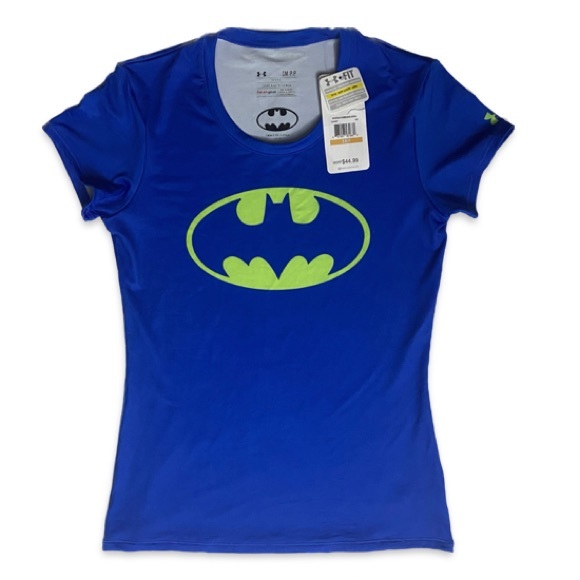 NWT Under Armour heatgear Alter Ego Batman Short Sleeve Fitted T-Shirt Small - Picture 5 of 11